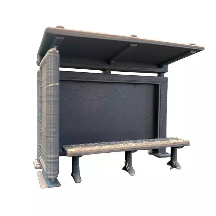 Bus Shelter The Neighborhood I - Scale Tabletop Model 3D print model