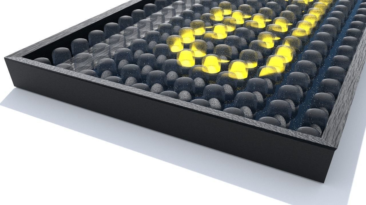 LED Text Display Sign 3D model_1