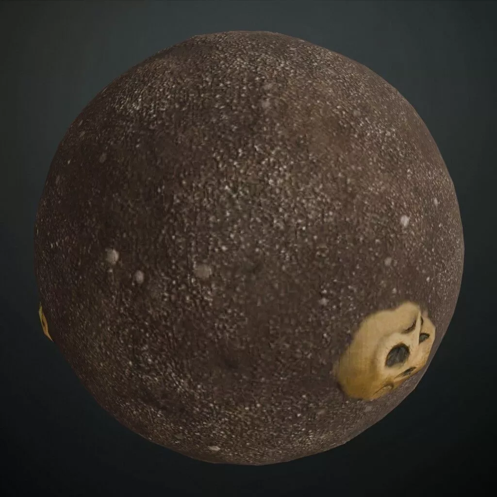 Buried Human Skulls Ground Dirt Material PBR Seamless Texture
