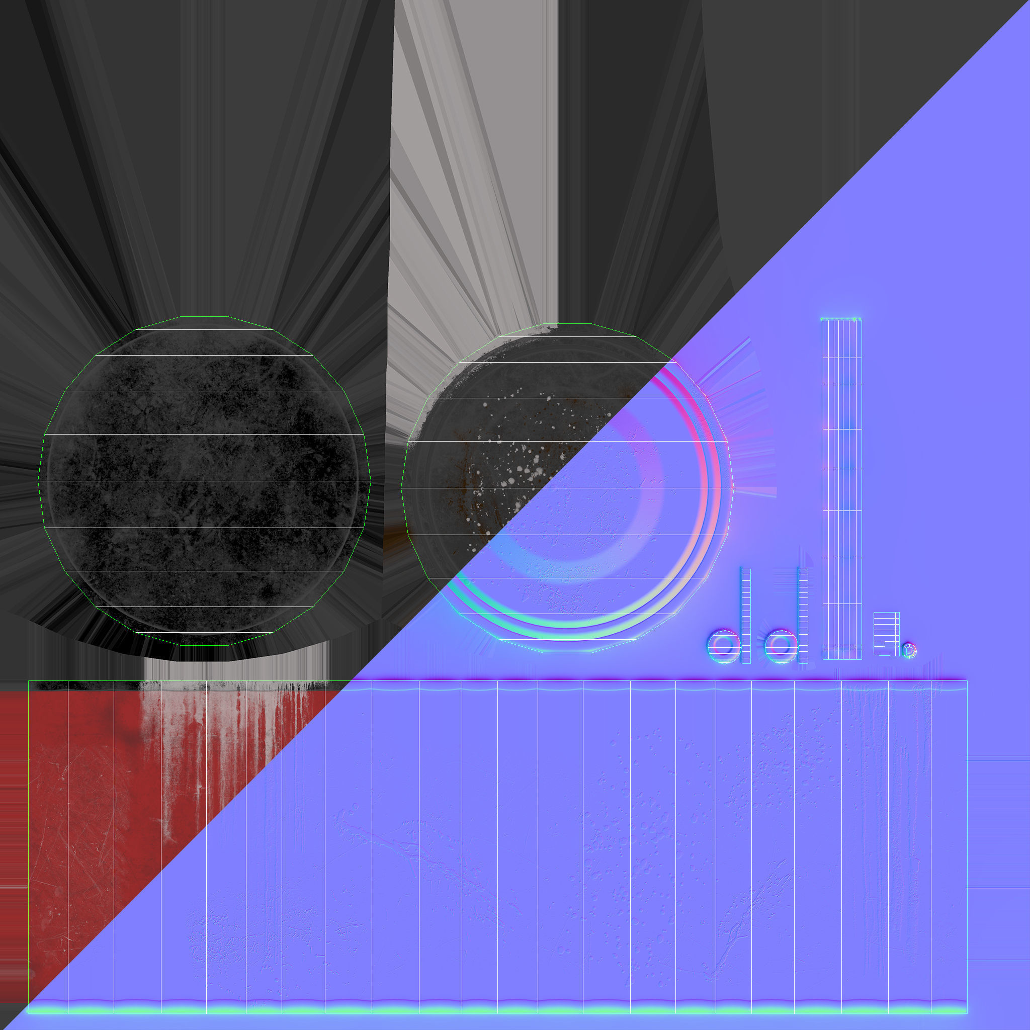 Paint Can Vintage Game Ready PBR Textures 3D Low-poly 3D model_14