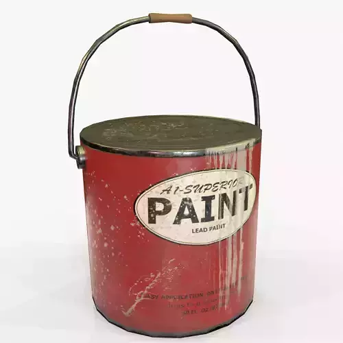 Paint Can Vintage Game Ready PBR Textures 3D