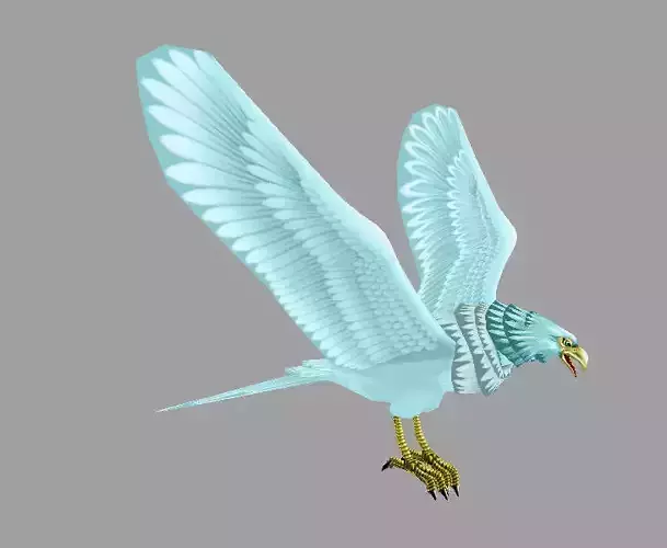 model eagle Low-poly 3D model