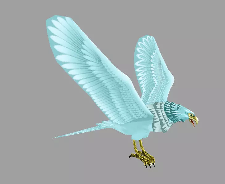 model eagle Low-poly 3D model