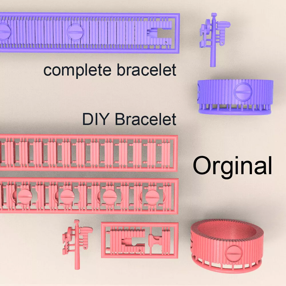 Flexible Bracelet 3D print model