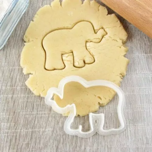 Elephant cookie cutter for professional Free 3D print model_0