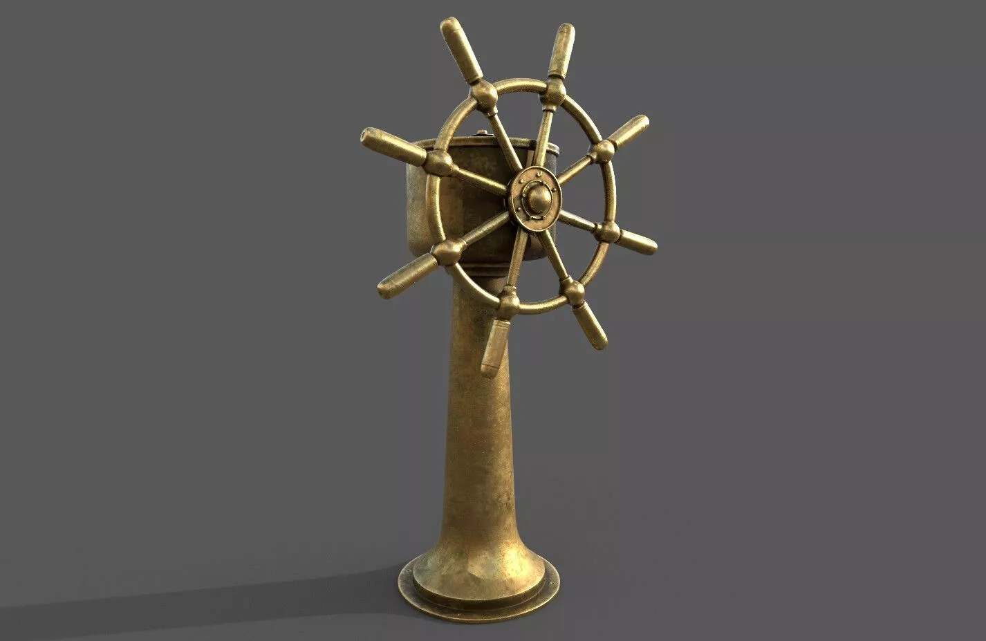 ship steering wheel 3D print model 3D print model