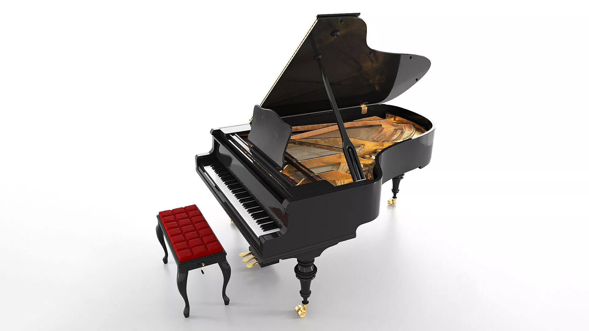 Grand Piano 3D model