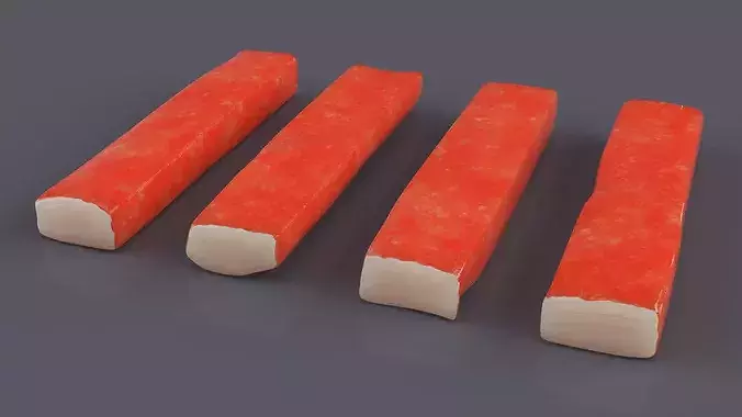 Crab Sticks 3D model 3