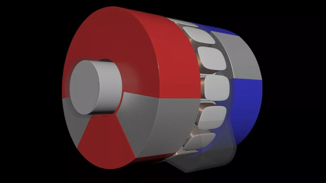 Dual Shaft Asymmetric Gyroscopic Lifter - Concept 3D print model