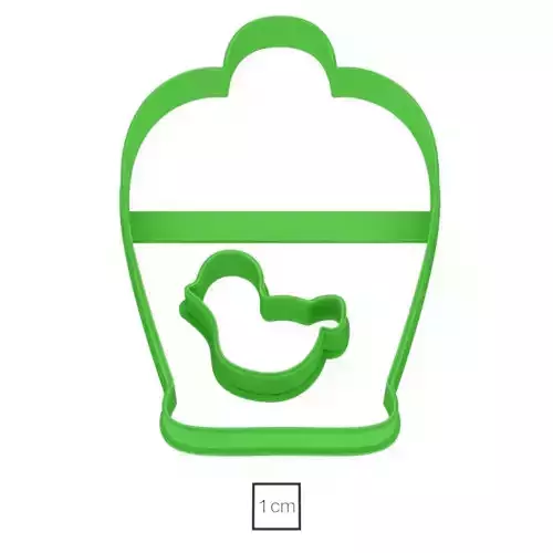 Cage and bird cookie cutter for professional