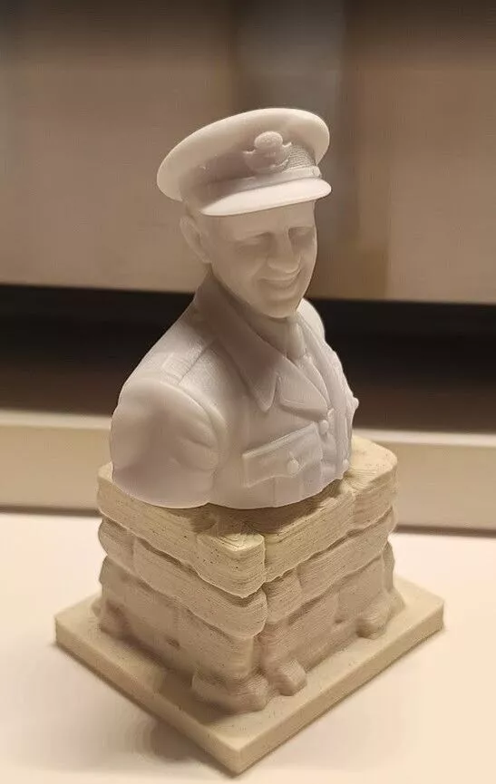 Percy Laddie Lucas Leader of 249 Squadron RAF Ace Resin Bust 3D print model