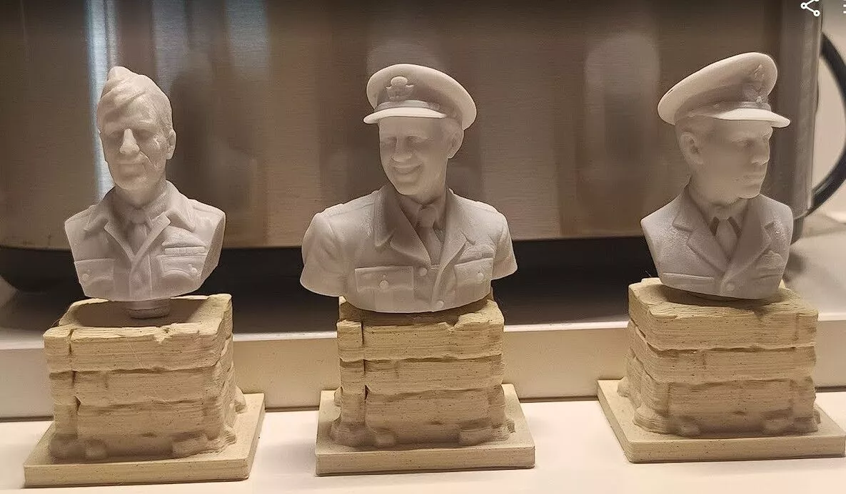 RAF ACES OF MALTA Scale Resin Bust Collection 3D print model