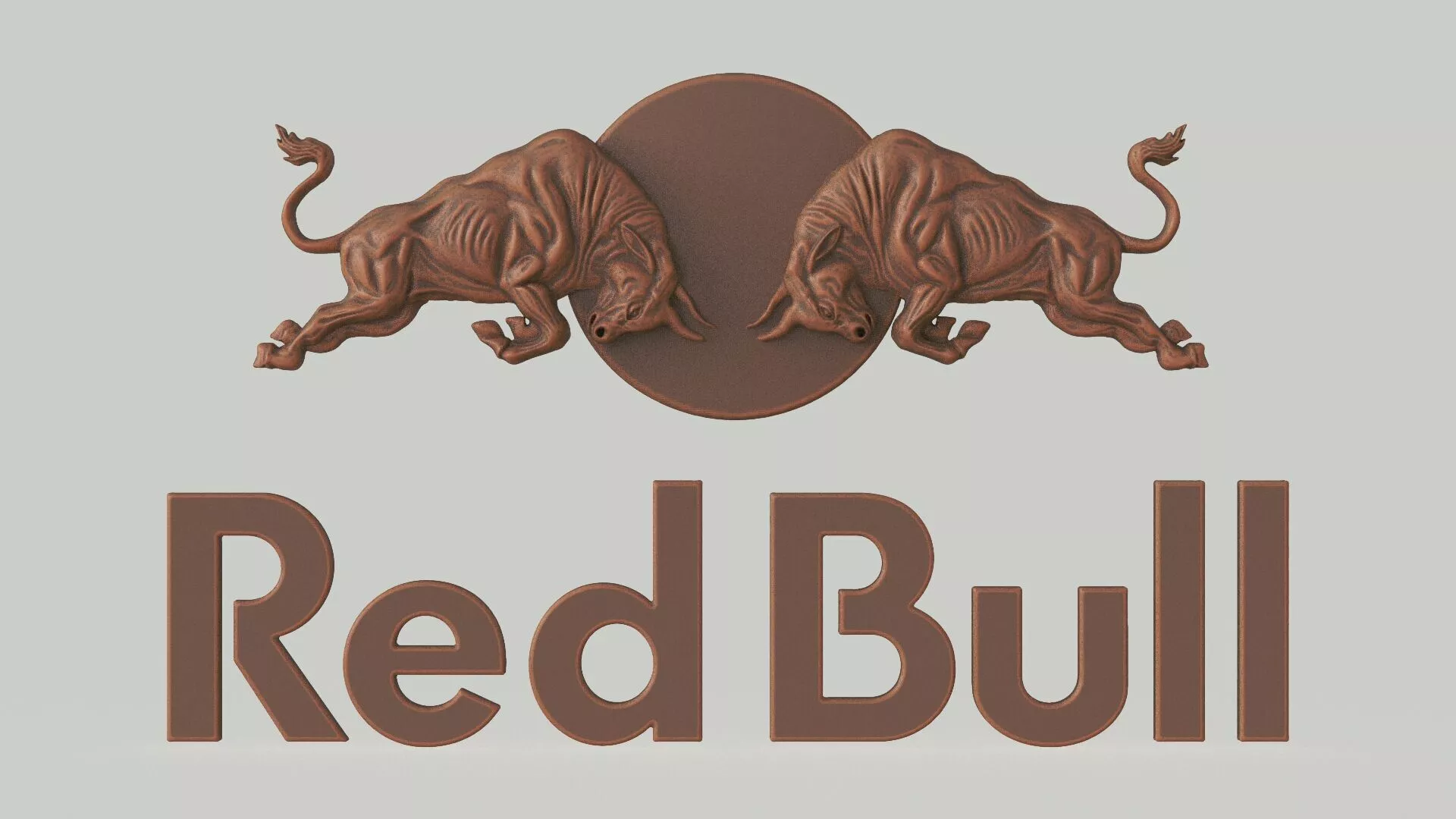 Red Bull Logo 3D Bas-Relief 3D print model