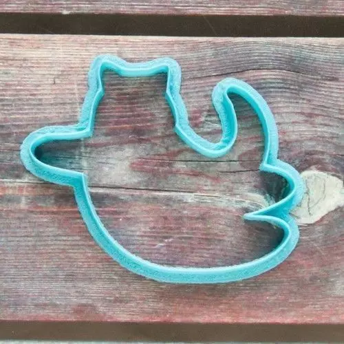 Cat 4 cookie cutter for professional Free 3D print model