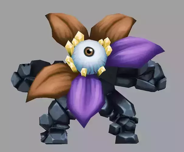 model tree flower with eye