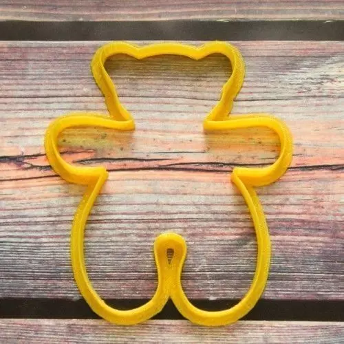 Toy bear cookie cutter for professional Free 3D print model