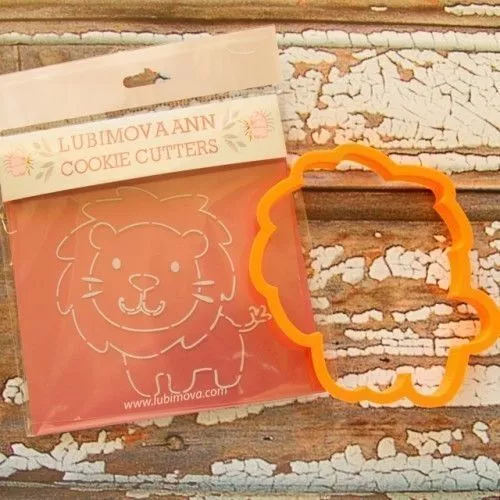 Lion cookie cutter for professional Free 3D print model