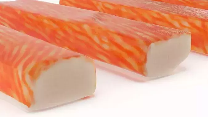 Surimi Sticks 3D model 6