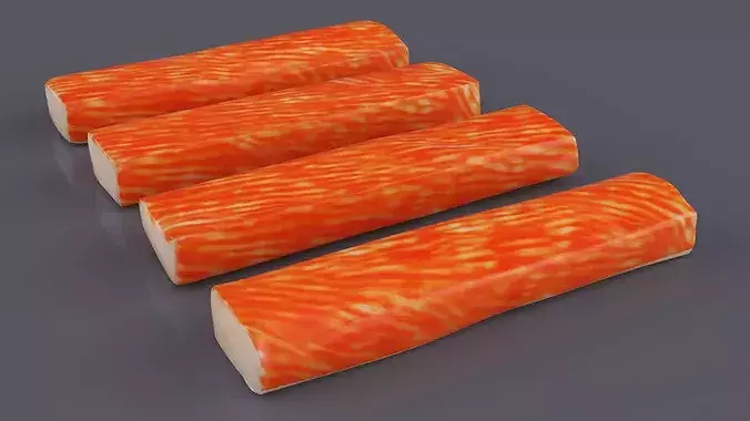 Surimi Sticks 3D model 4