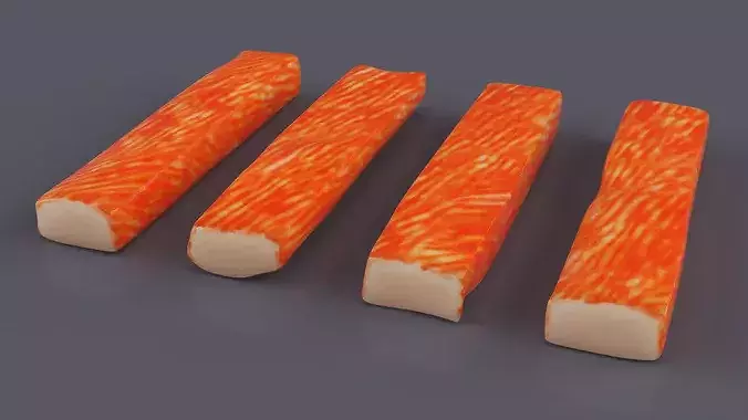 Surimi Sticks 3D model 3