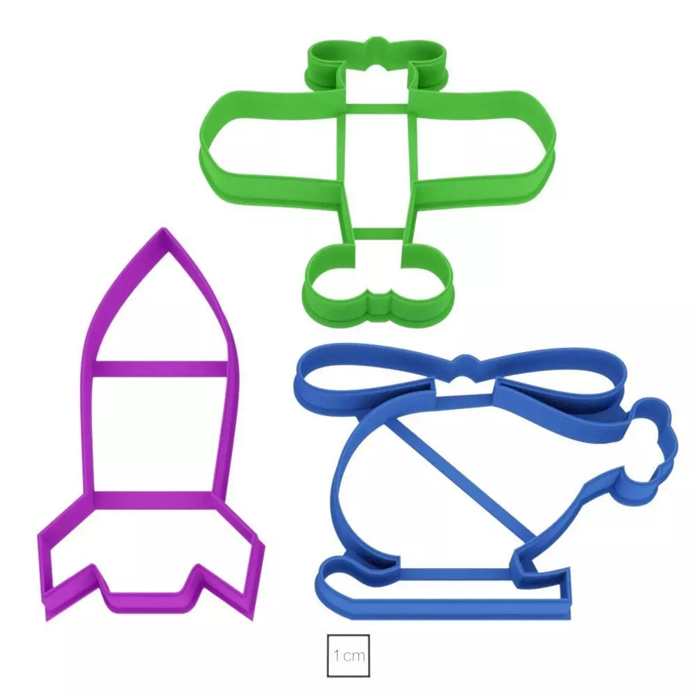Set For boys Avia cookie cutter for professional Free 3D print model