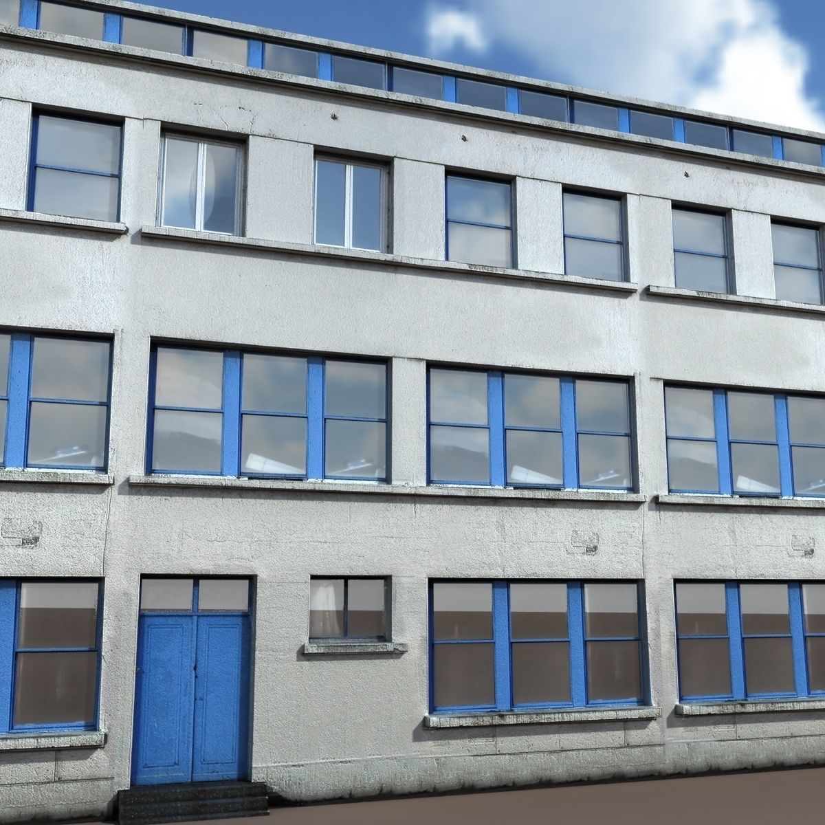 Factory Building BUNDLE Low-poly 3D model_15