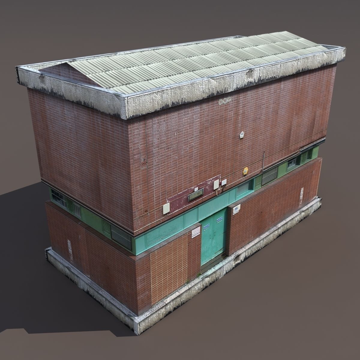 Factory Building BUNDLE Low-poly 3D model_46