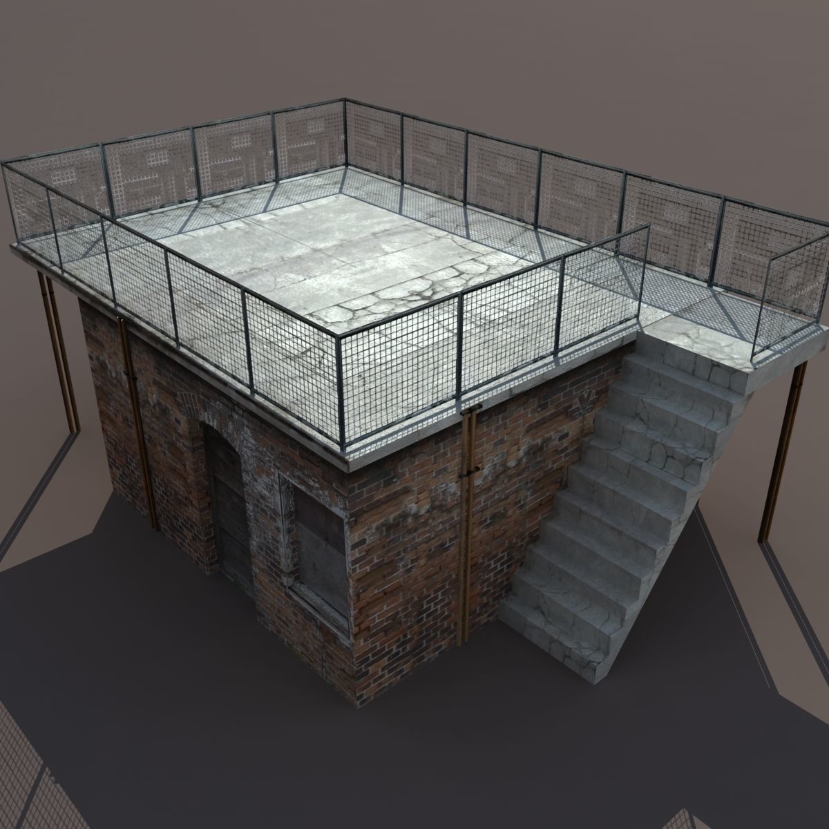 Factory Building BUNDLE Low-poly 3D model_3