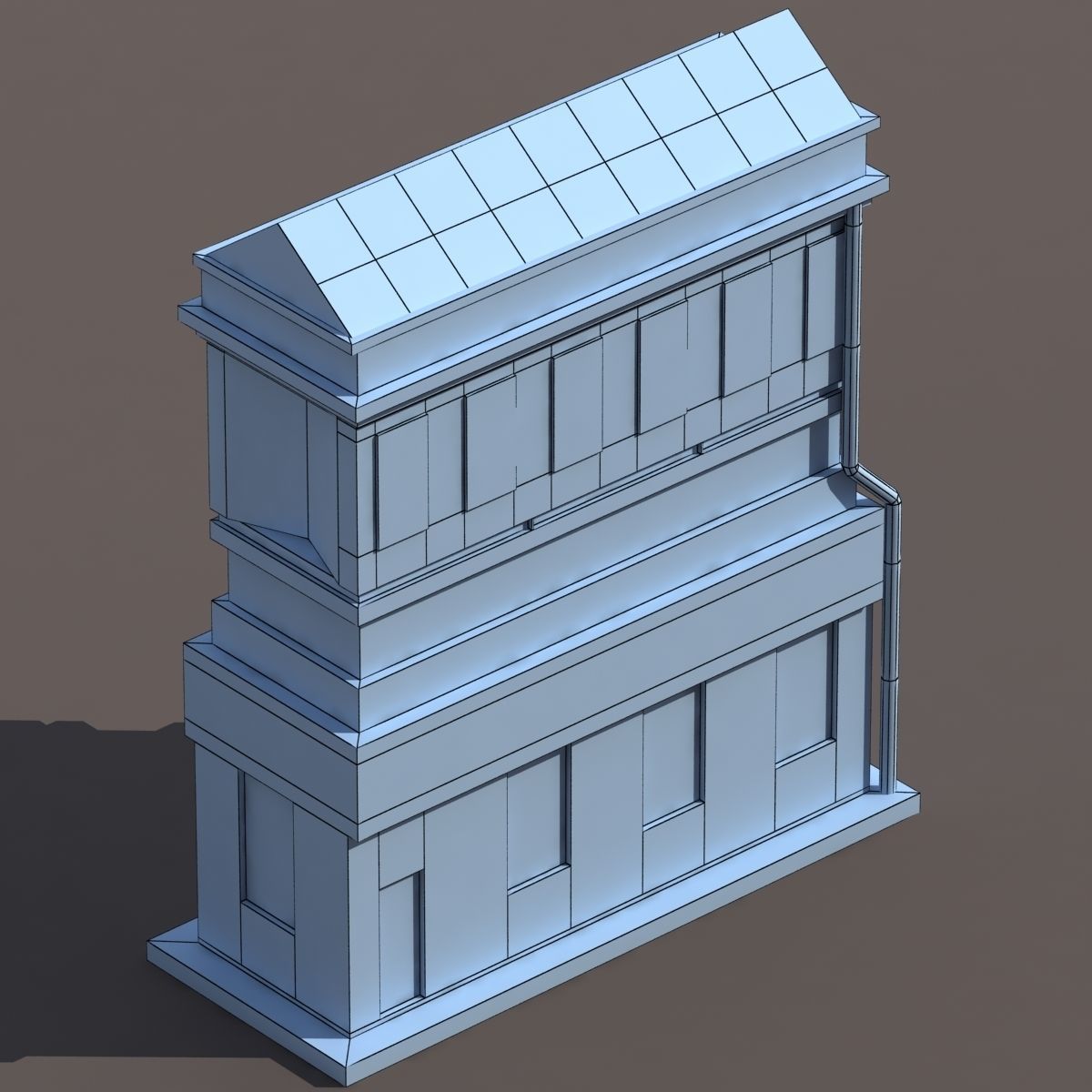 Factory Building BUNDLE Low-poly 3D model_34