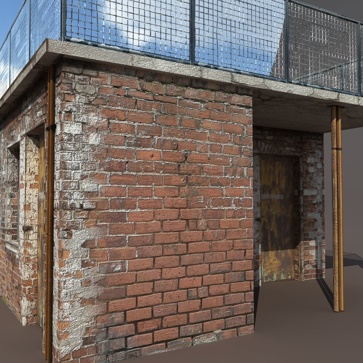 Factory Building BUNDLE Low-poly 3D model_26