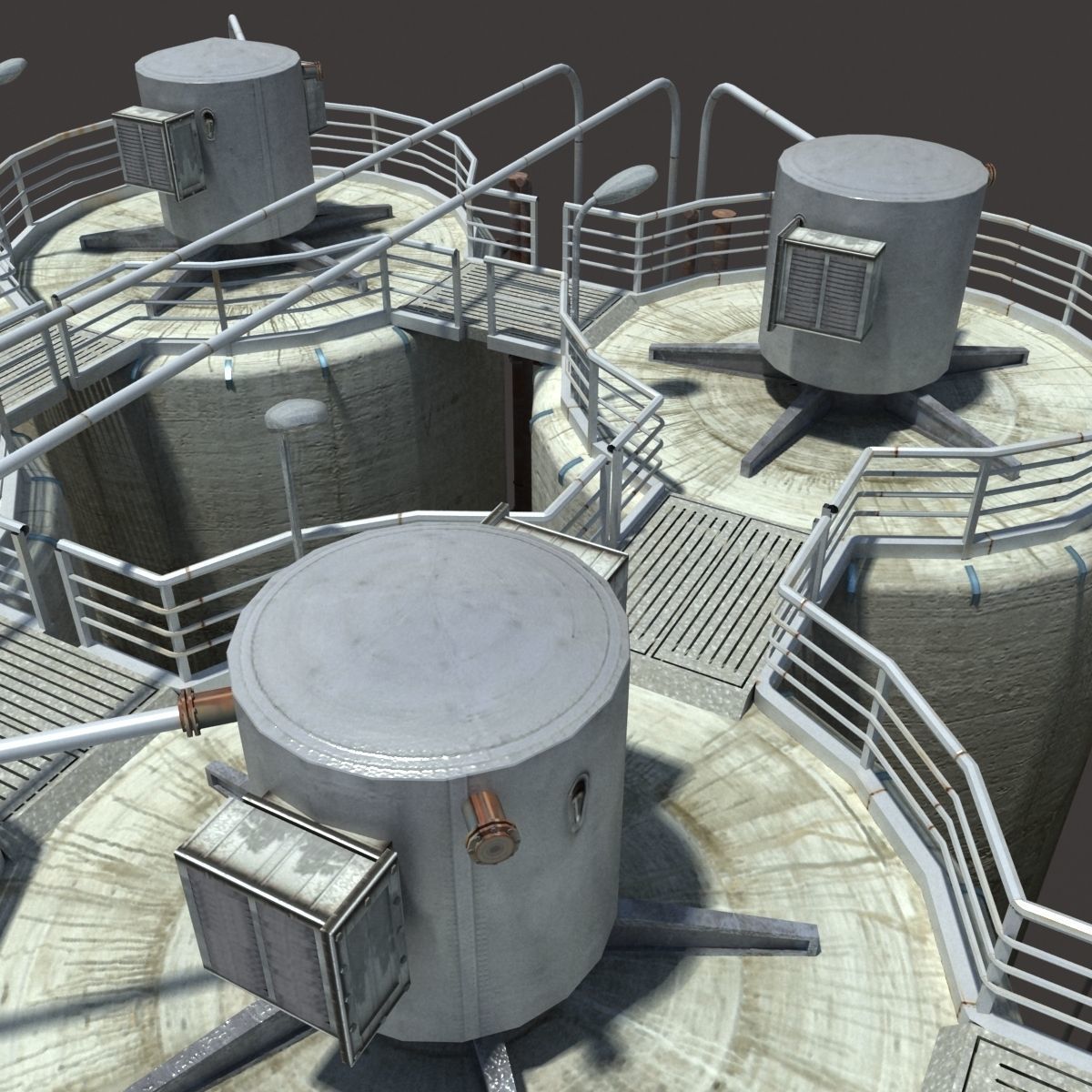 Factory Building BUNDLE Low-poly 3D model_12