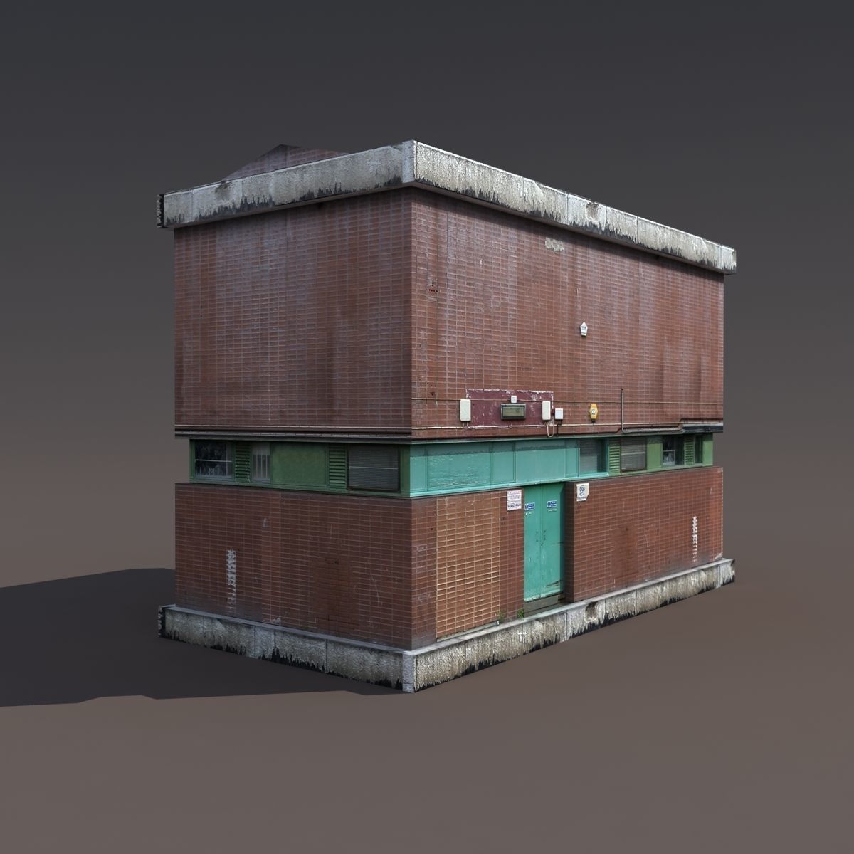 Factory Building BUNDLE Low-poly 3D model_9