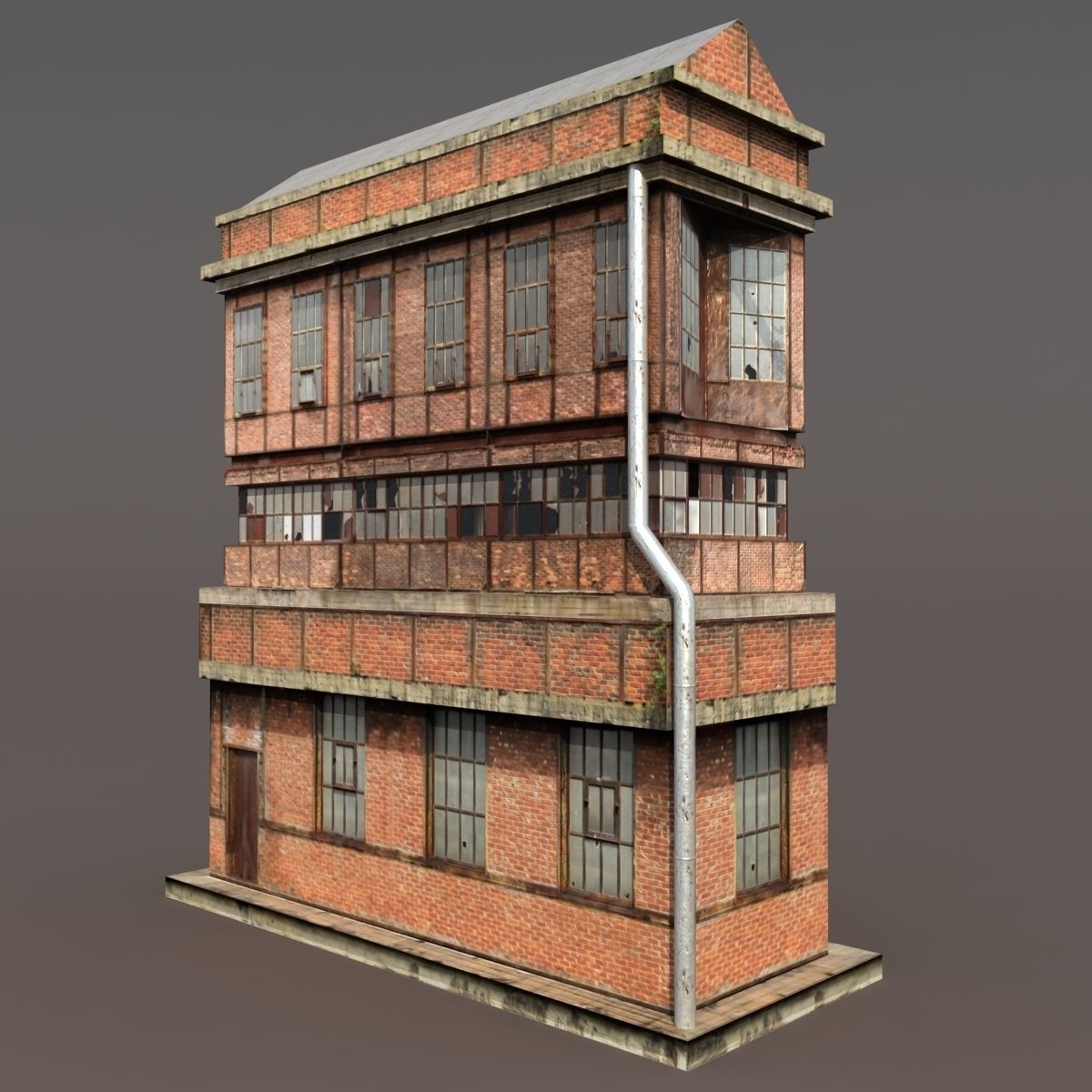 Factory Building BUNDLE Low-poly 3D model_4