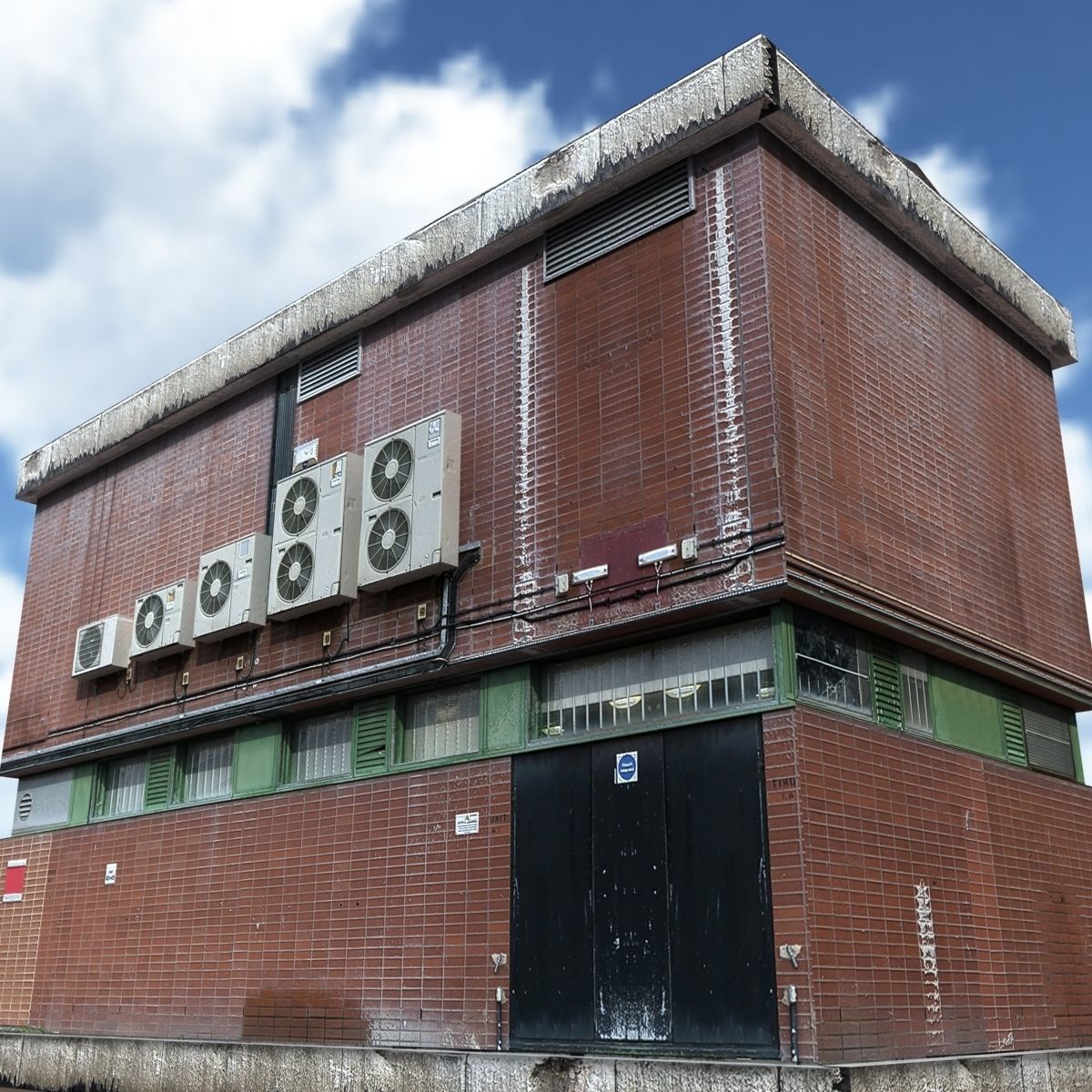 Factory Building BUNDLE Low-poly 3D model_17