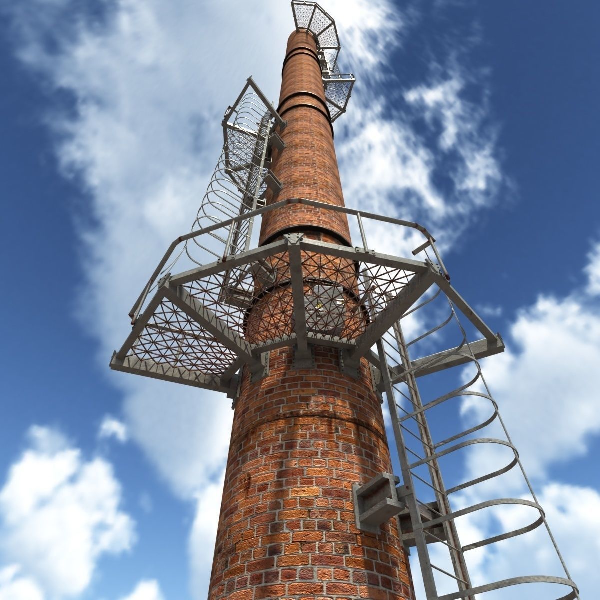 Factory Building BUNDLE Low-poly 3D model_38