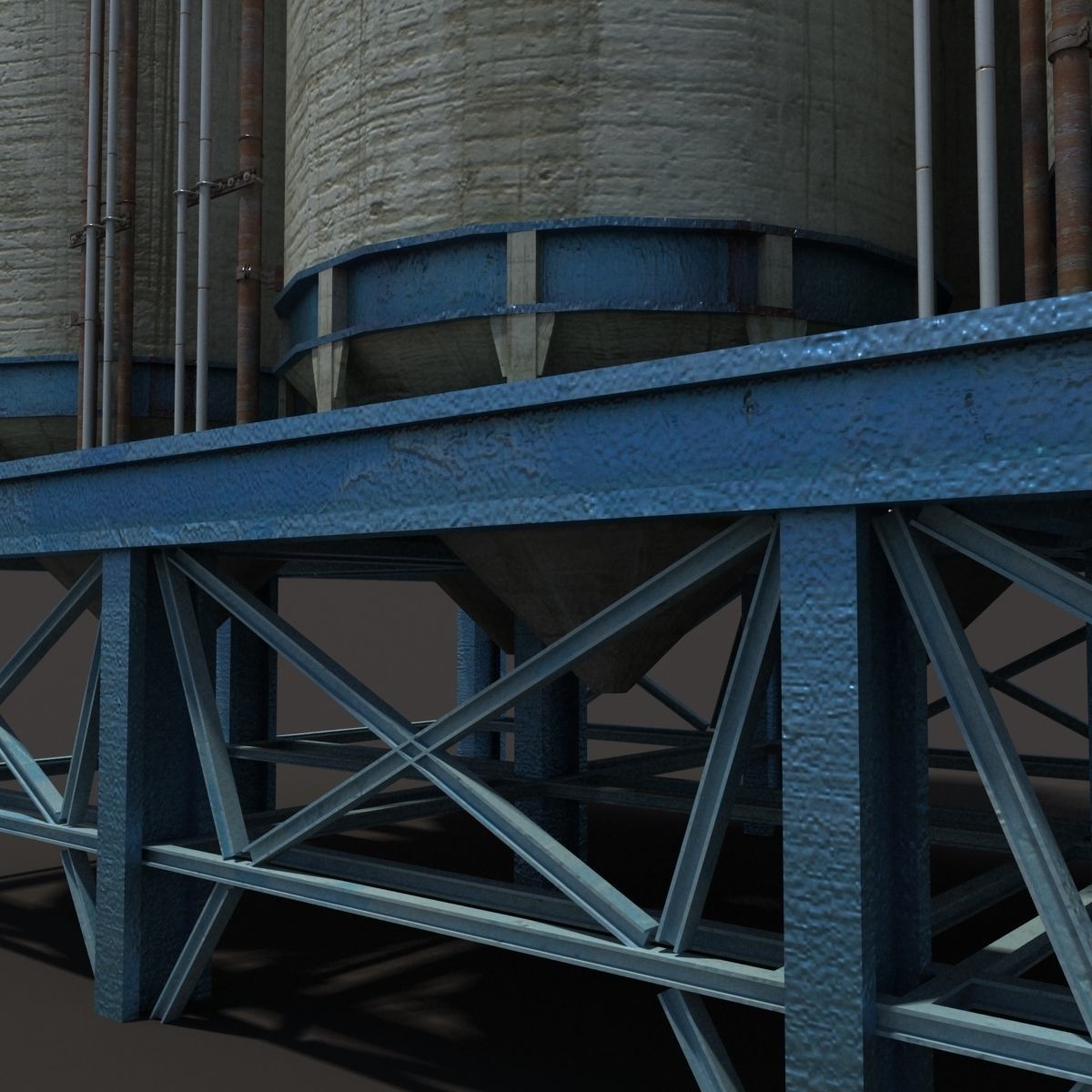 Factory Building BUNDLE Low-poly 3D model_19