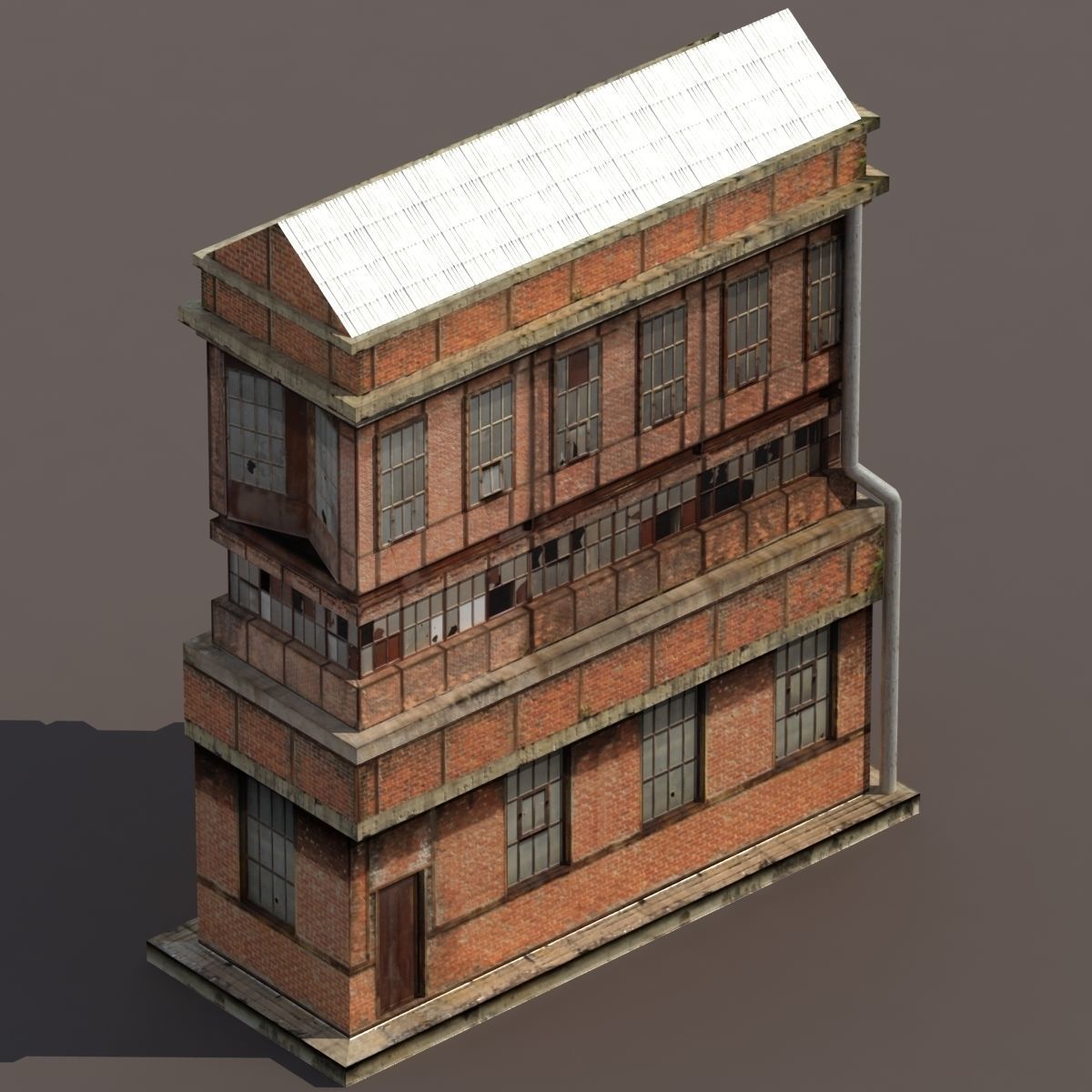 Factory Building BUNDLE Low-poly 3D model_30