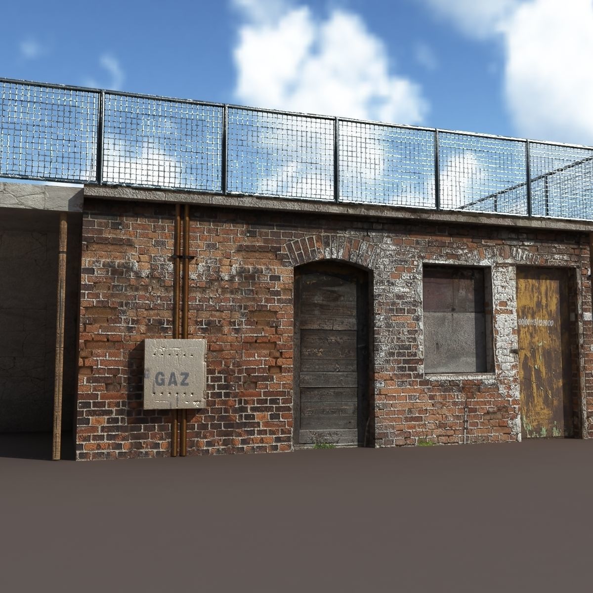 Factory Building BUNDLE Low-poly 3D model_18