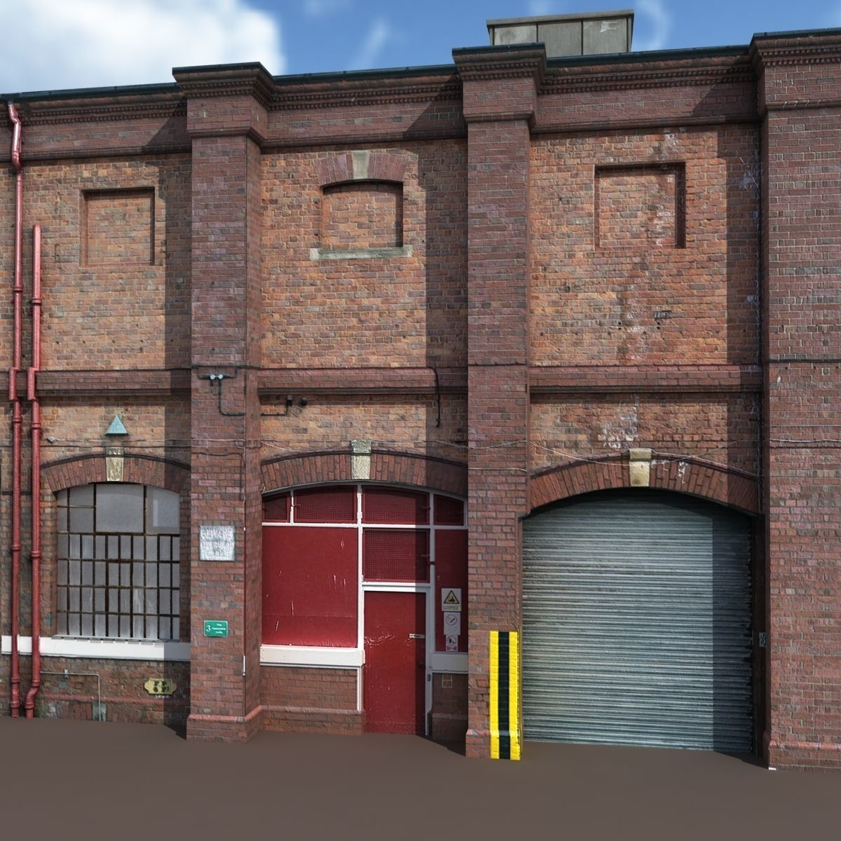 Factory Building BUNDLE Low-poly 3D model_13