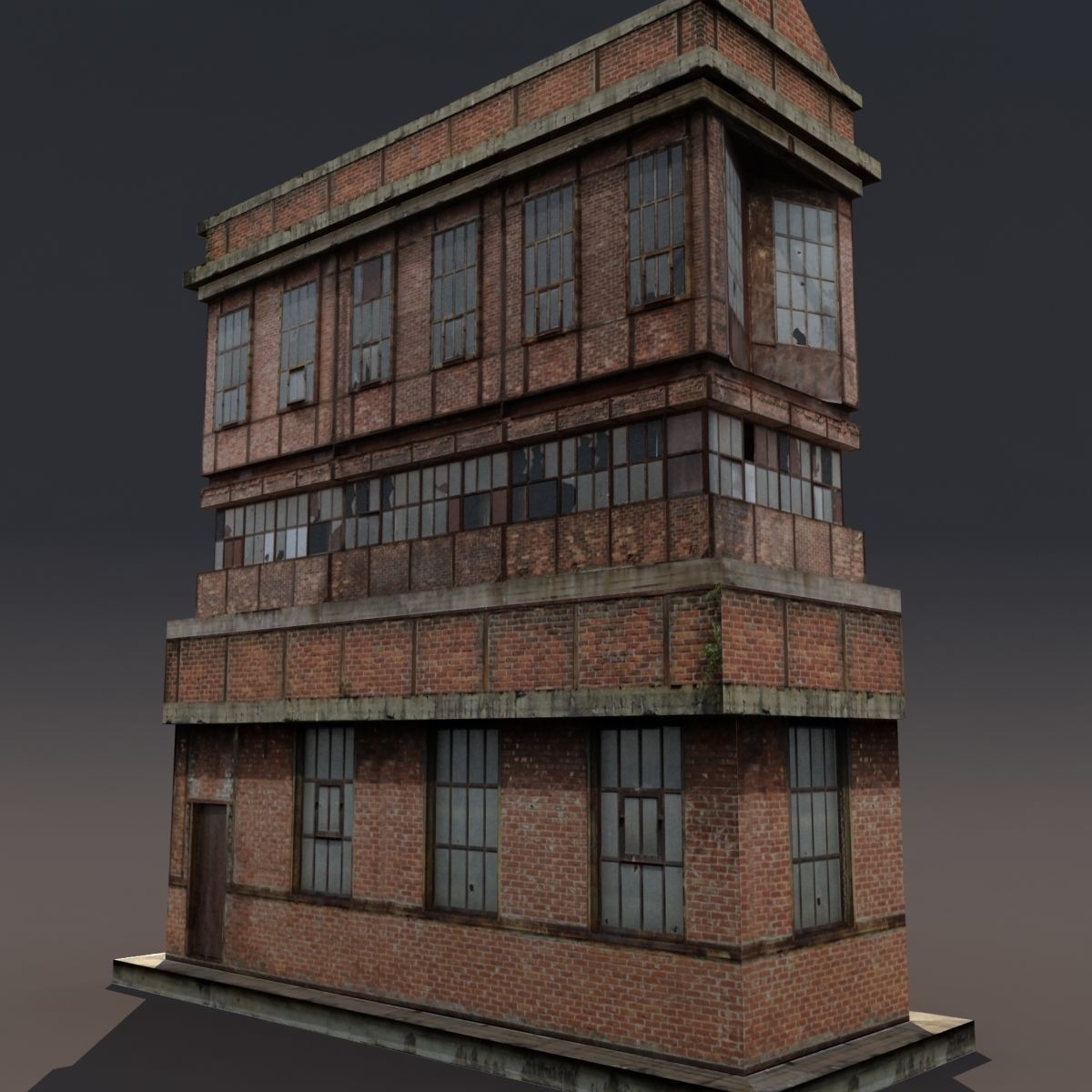 Factory Building BUNDLE Low-poly 3D model_8