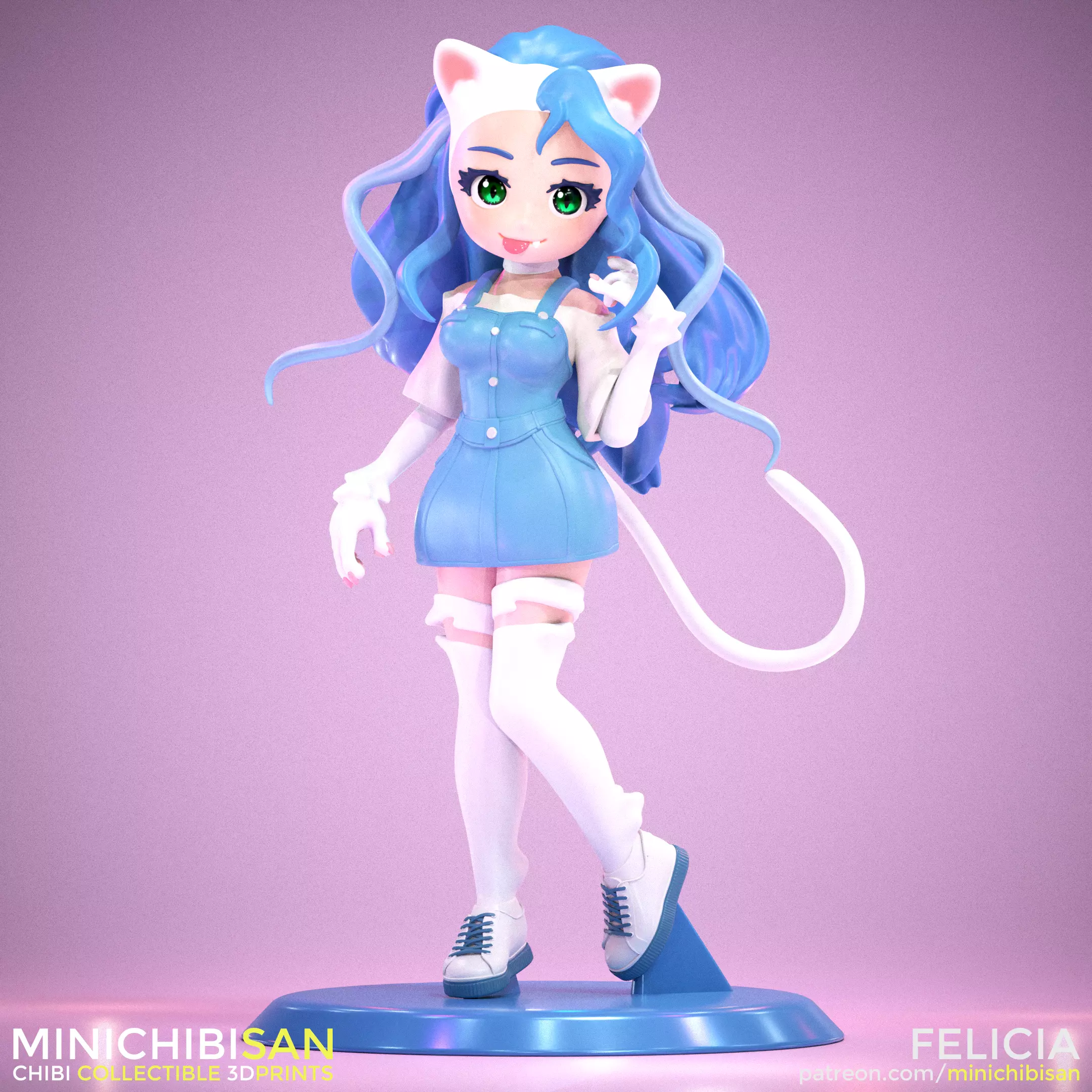 Felicia - Cute Little Cat Days Out - Darkstalkers 3D print model