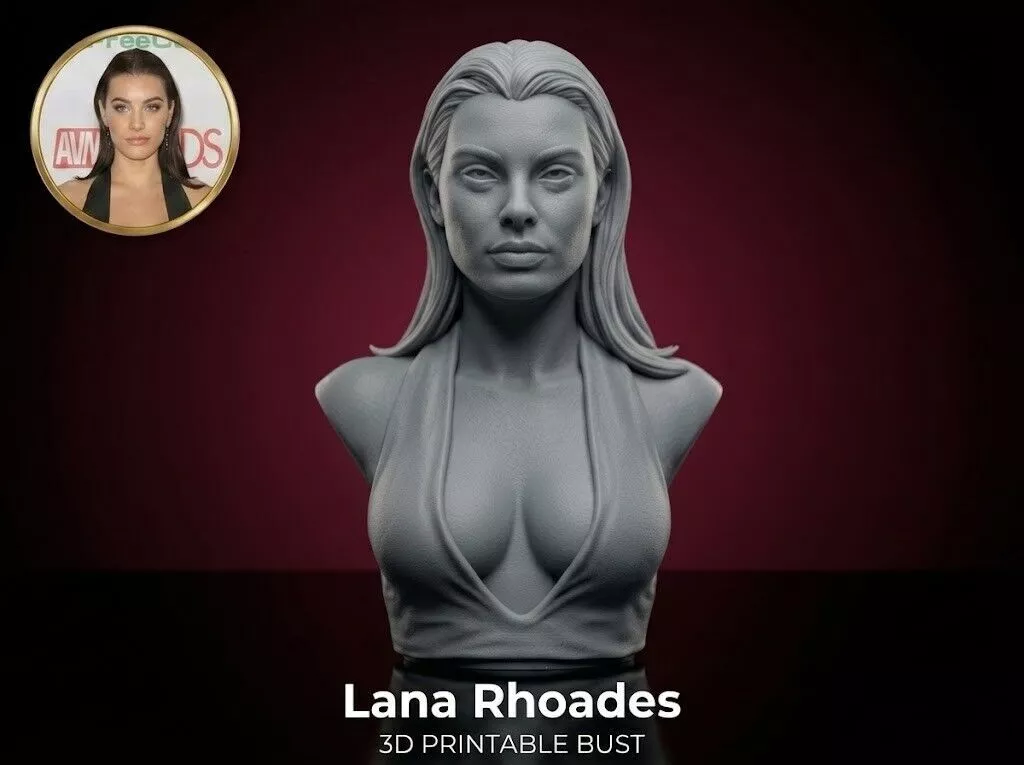 Lana Rhoades bust 3D print model