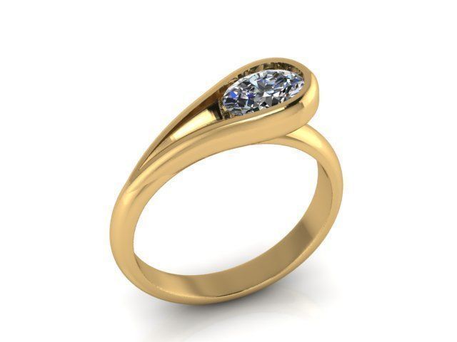 Ring R0026 3D print model_2