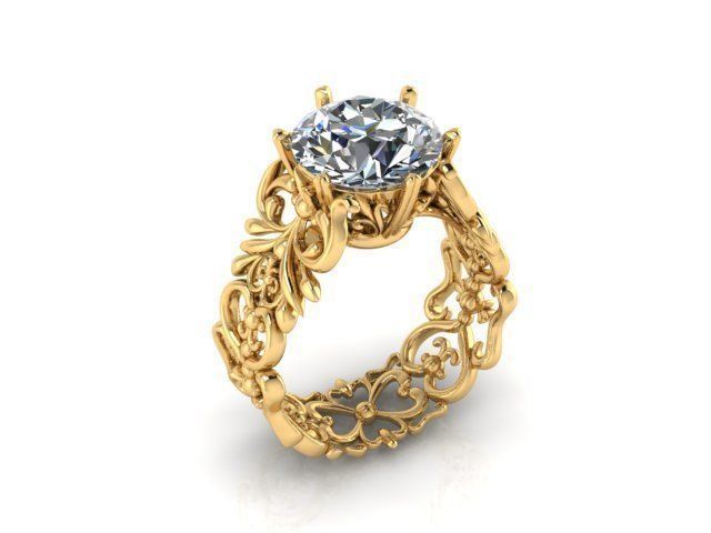 Ring R0028 3D print model_1