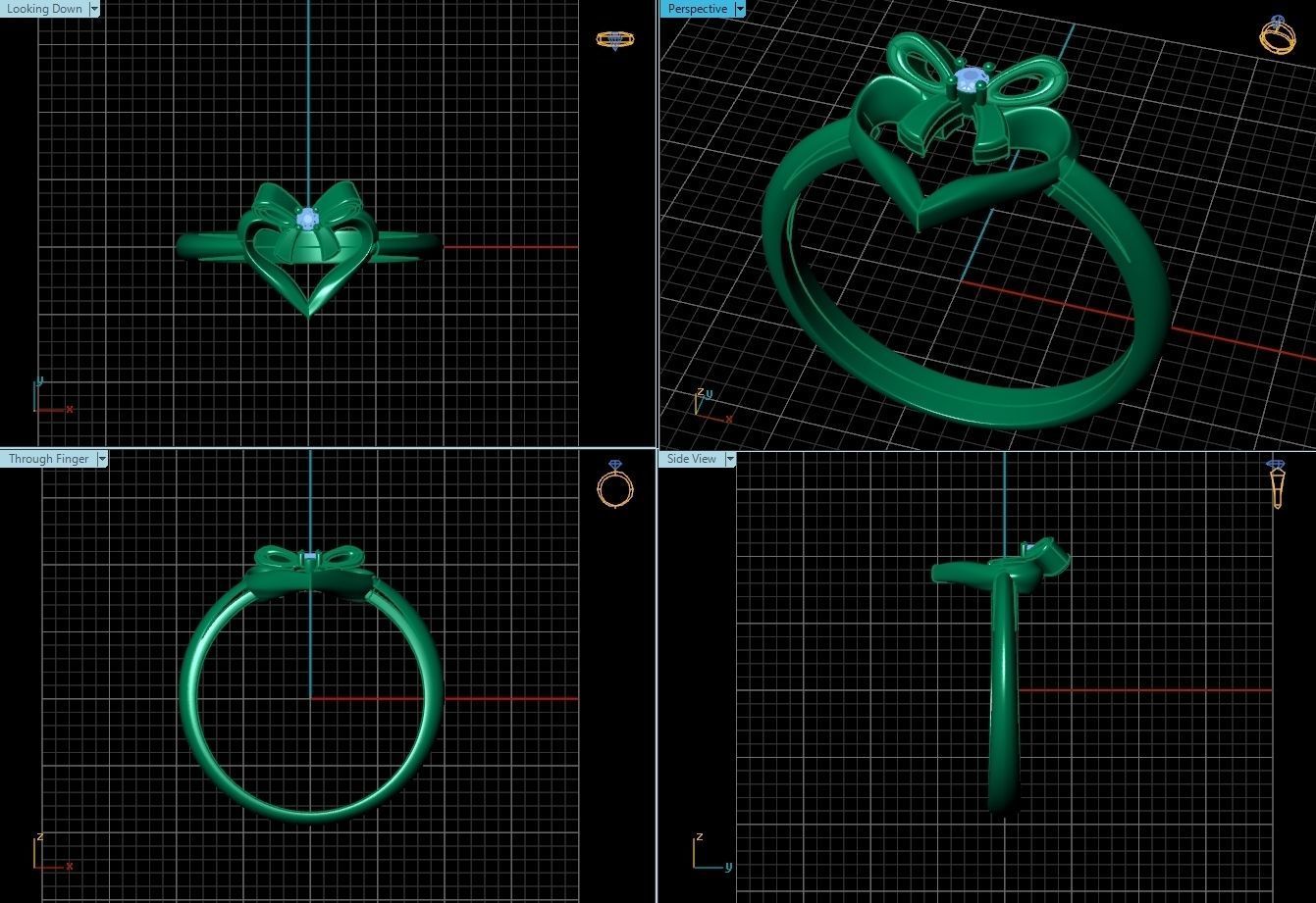 Ring R0029 3D print model_3