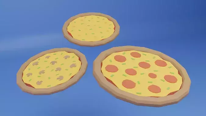 Low Poly Fast Food Pack Low-poly 3D model 6