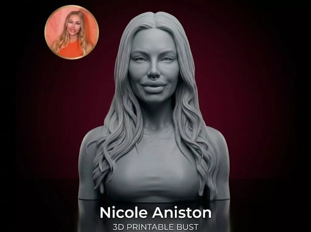Nicole Aniston bust 3D print model