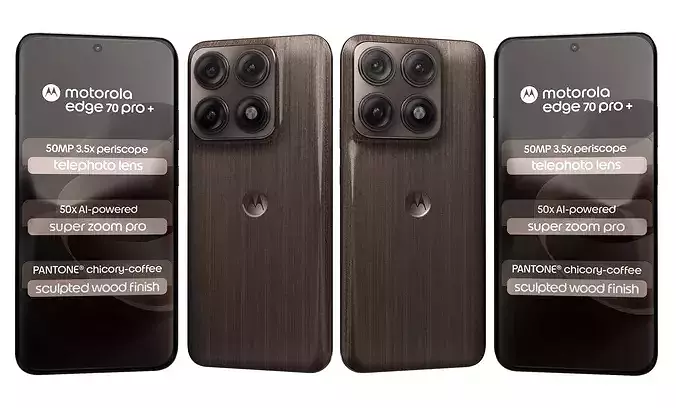 3D model Motorola Edge 70 Pro Wood VR / AR / low-poly | CGTrader