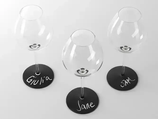 Chalkboard Wine Glass