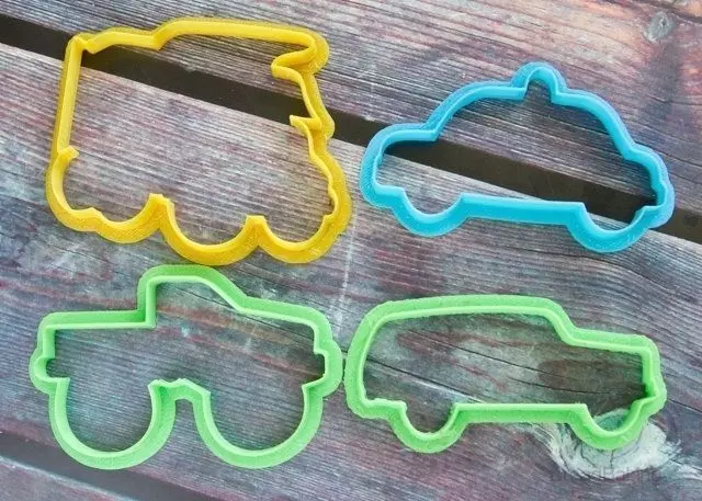 Set Cars cookie cutter for professional Free 3D print model